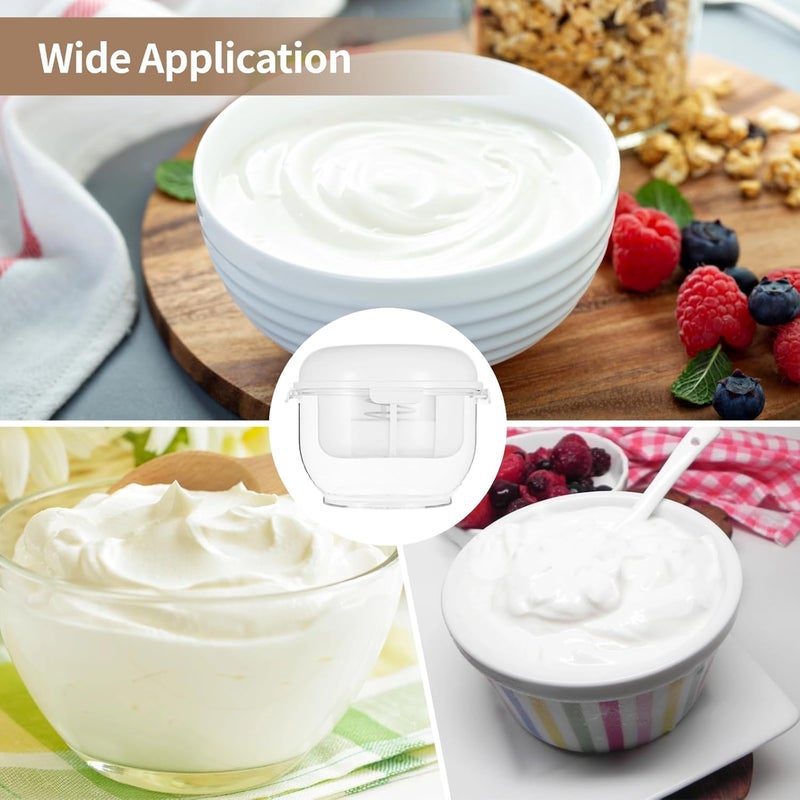 DORMIYA Greek Yogurt Strainer Make Delicious Homemade Yogurt, Yogurt Maker with Removable Layer and Stainless Steel Stand, Ideal for Greek Yogurt, Cheese, Soy - Image 5
